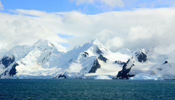 Alpenpanorma in der Antarktis
