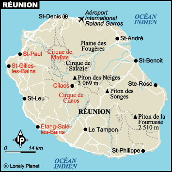 Karte La Reunion