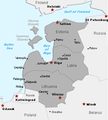 Baltikum-Karte