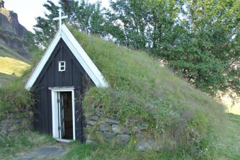 Núpsstaður Kirche und Grassodenhof