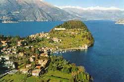 Blick auf Bellagio und den Comer See von Brunate aus