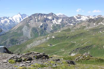 Schareck - Blick auf den Großglockner und weitere Dreitausender