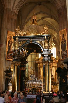 Kathedrale Wawel verzierten silbernen Reliquienschrein